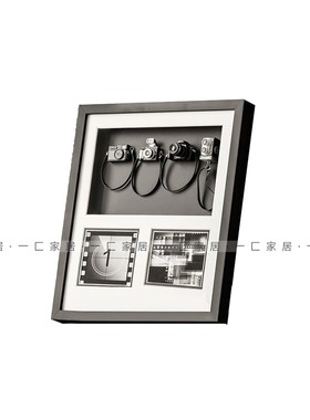 一匚 复古放映 样品房酒店会所客厅床头柜装饰物