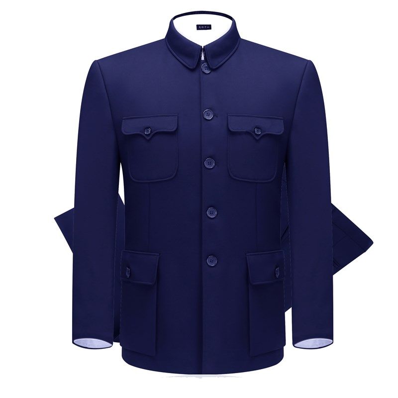 秋冬加绒中山装男套装中老年棉衣加厚父亲装爷爷老人中山服外套,淘宝优惠券,粉丝福利购,淘宝优惠卷