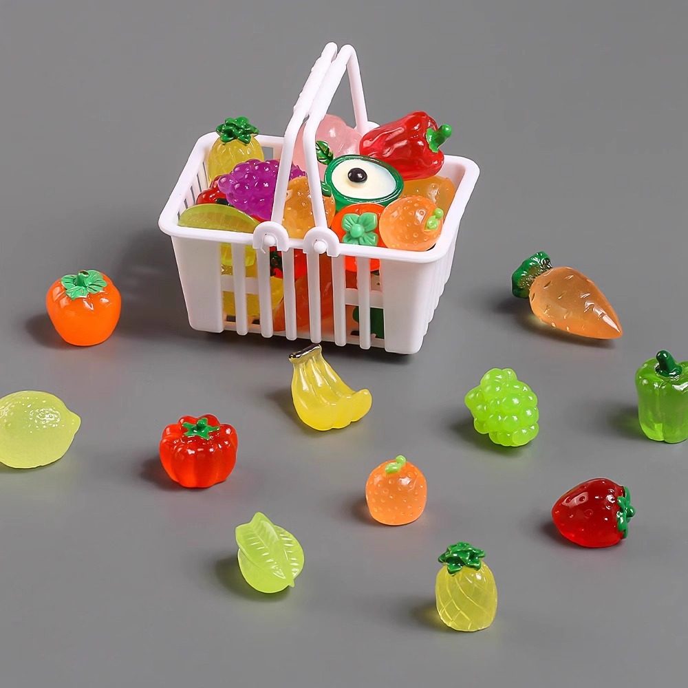 迷你夜光水果蔬菜儿童宝石水晶小物件过家家玩具微缩仿真食玩模型,淘宝优惠券,粉丝福利购,淘宝优惠卷