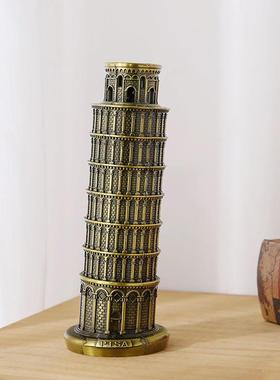 比萨斜塔模型摆件家居装饰