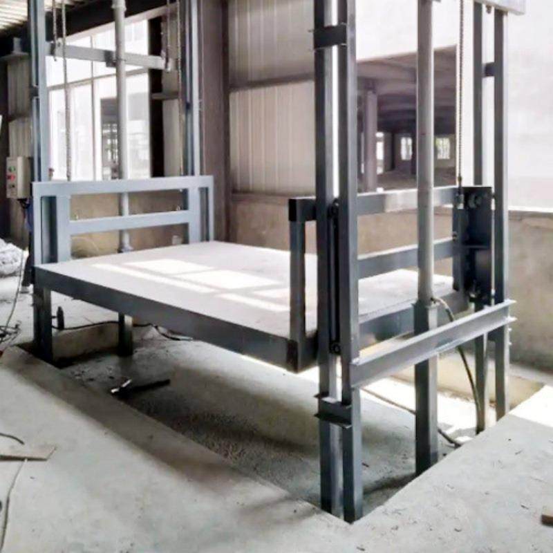 导轨式升降平台生产车间仓库导轨式液压升降货梯装卸货平台,淘宝优惠券,粉丝福利购,淘宝优惠卷