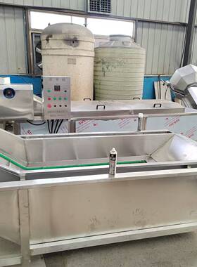 全自动香菇酱加工全套设备 菌菇漂烫蒸煮机  食品蒸煮护色线 试机