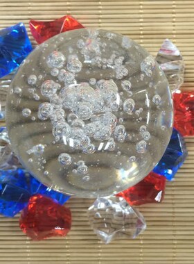 灯圈流水摆d件配件水泵雾化加湿器水晶球假山鱼缸抽水带灯喷泉水