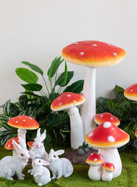 模拟动物创意室内落地式装饰及景观组合材料庭院花园摆件摄影道具