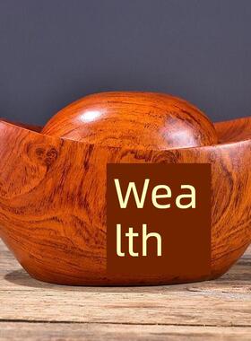 红木实木雕刻金元宝饰品木制装饰店开业经营礼品家居红木工艺品