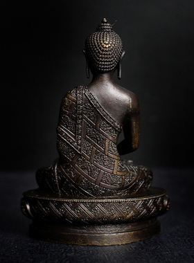 藏传藏式 释迦牟尼家用小佛像7cm2寸车饰汽车随身带家用摆件