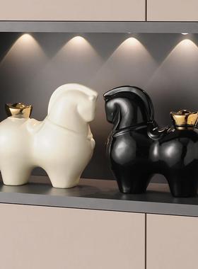 马上有钱红酒架摆件轻奢高档家居客厅餐边柜酒柜装饰品高级感软装