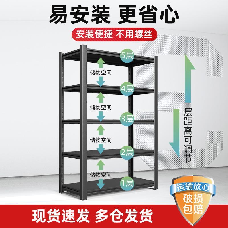 君制货架仓储仓库展示架阳台地下室杂物储物架多层落地拆装置物架 - 图1