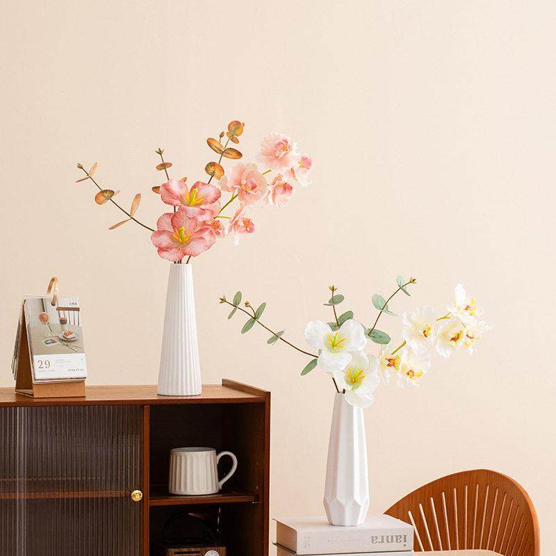 舒门蝴蝶兰人造花假花绢花干花花束花瓶包装客厅插花装饰品高端,淘宝优惠券,粉丝福利购,淘宝优惠卷