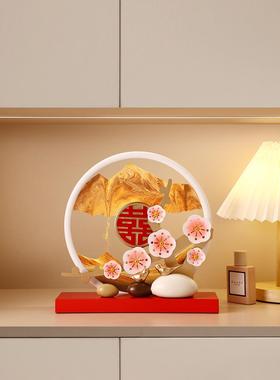 采购产品新婚夫妇喜事礼品，流沙画，家居饰品，创意冬梅喜鹊，的