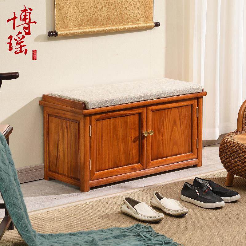 新中式香樟木换鞋凳长条凳实木鞋架门口一体鞋柜可坐式原木穿鞋凳,淘宝优惠券,粉丝福利购,淘宝优惠卷