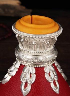 新款亚青合金 红皮底座金色银色两色大号小号可选包邮