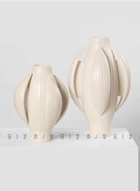 空合 创意现代陶瓷手作花瓶装饰品 餐厅茶室民宿艺术空间装点摆设