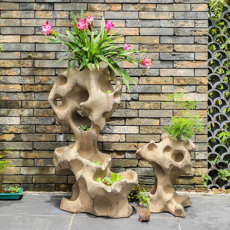 庭院太湖石摆件仿真石头户外花园造景布置园林景观装饰假山观赏石,淘宝优惠券,粉丝福利购,淘宝优惠卷