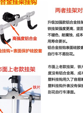 家用顶天地柱自行车架立式单车壁挂架公路车上墙支架平衡车停车架