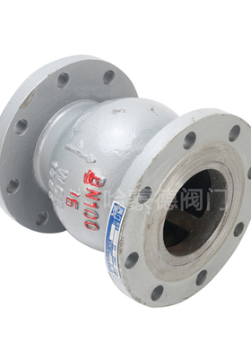 H42H-16C/25C铸钢立式消声法兰止回阀DN50 65 80 100 125 150 200