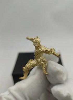 汽车摆件齐天大圣车载饰品孙悟空斗战胜佛车内个性泼猴黄铜小模型