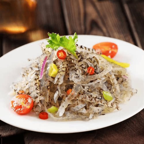 泡椒鱼皮半成品酸辣鱼皮凉拌菜开袋即食150g50包整箱酒店商用食材 - 图0