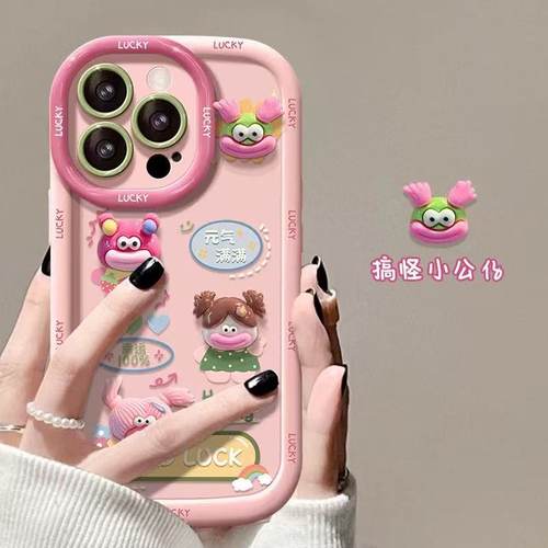 四个怪兽女孩适用于vivo Y500手机壳Y300proY200s/100i保护套Y78新y53t/37软T2XT1U3XZ5i女y35m+女X23y50泡芙 - 图1