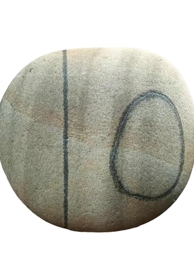 武当山收藏长江天然水冲原石水墨画面文字石10来运转办公家居摆件