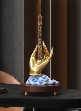 佛手上上签摆件家居客厅老板办公室桌面开业礼物高端装饰轻奢高档