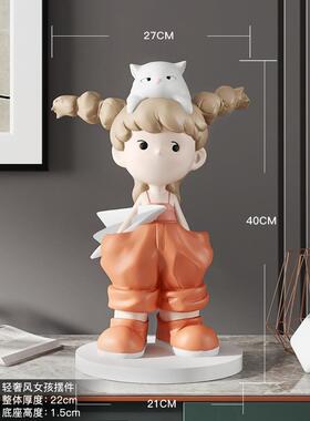 轻奢女孩的客厅桌面装饰饰品家居配件旁边的电视柜入口大厅乔迁结