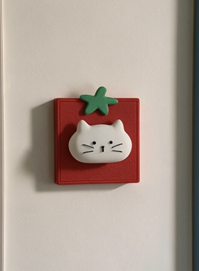 卡通小猫开关边框套86型开关面板