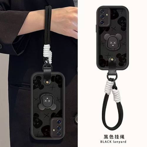 vivo x30pro手机壳支架v1938t软硅胶viv0x30保护套5g镜头全包防摔V1938CT个性创意vlvox27卡通可爱v1838a女款 - 图0