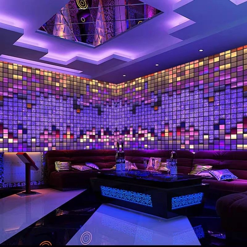 3D闪光发光ktv壁纸马赛克亮面酒吧墙纸炫彩歌厅包厢墙纸立体墙布,淘宝优惠券,粉丝福利购,淘宝优惠卷