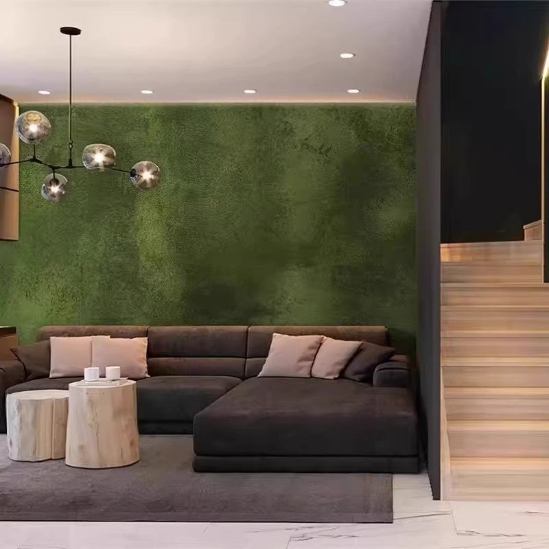 复古法式壁布轻奢涂鸦绿色金色水泥纹背景墙布客厅酒店餐厅墙纸,淘宝优惠券,粉丝福利购,淘宝优惠卷