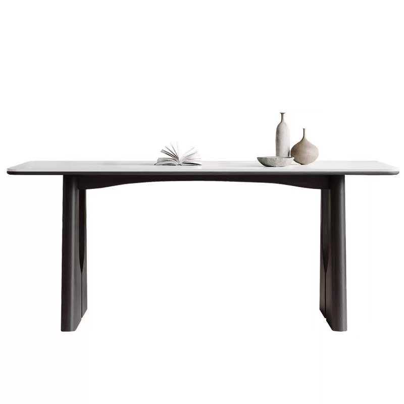 意式极简岩板餐桌椅组合轻奢现代简约长方形西餐桌灰色家用小户型,淘宝优惠券,粉丝福利购,淘宝优惠卷