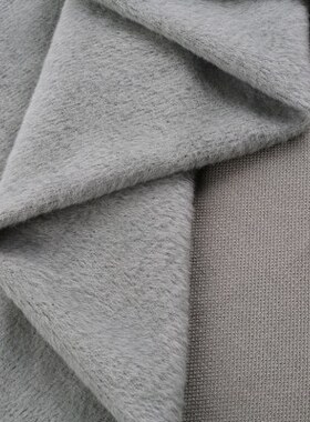260g抓绒拉毛布 厚实保暖毛绒面料 秋冬柔软亲肤面绒针织弹力布