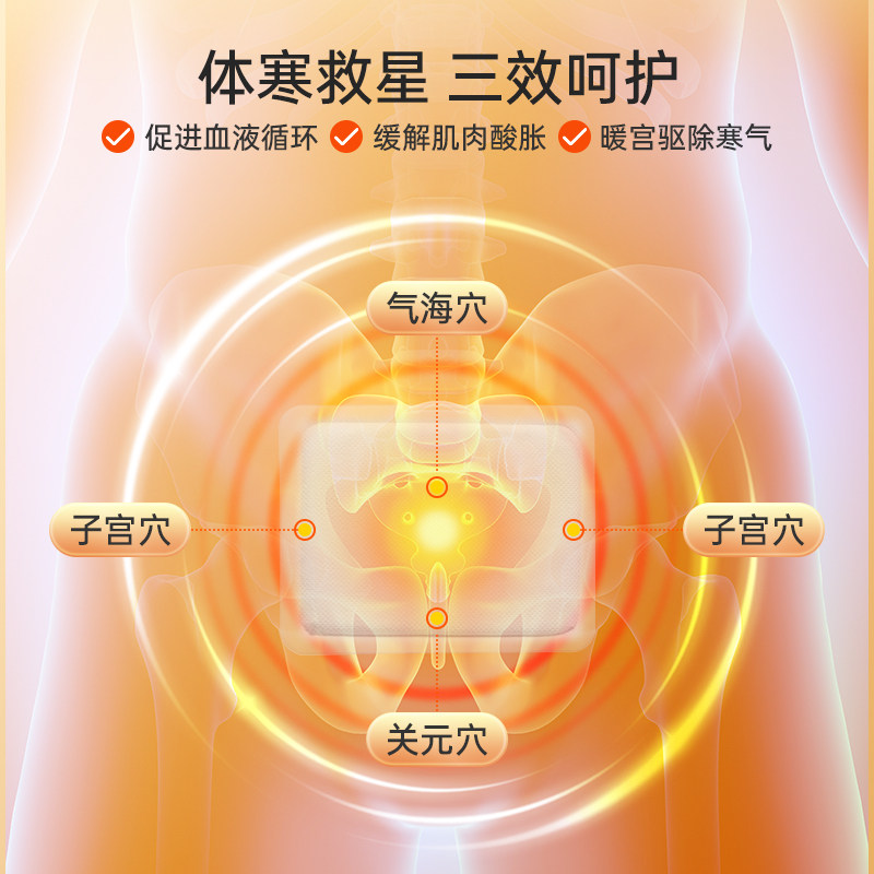 名创优品生理期暖贴暖宝宝痛经女生用生理期暖身贴暖宫贴