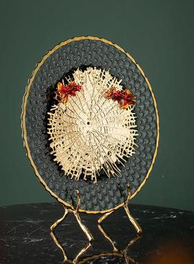 得高档如鱼水客厅装饰品摆玄BOFAN如关新式轻奢中摆件乔迁开 件业