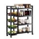 Vegetable household storage rack fruit storage basket rack to clean and store carbon steel movable multi-layer kitchen