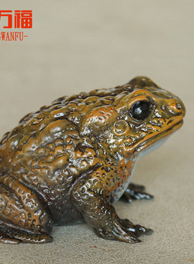 纯铜招财金蟾摆件店铺开业工艺品