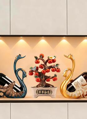 饰新中式鹅酒架摆件展柜示客厅酒柜电视柜葫芦装天品乔迁新居CB60