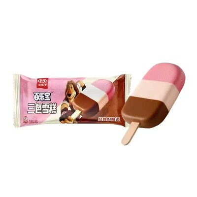 【到手40支】和路雪冰淇淋 99元10件任选 三色棒棒奶昔杯威化脆皮