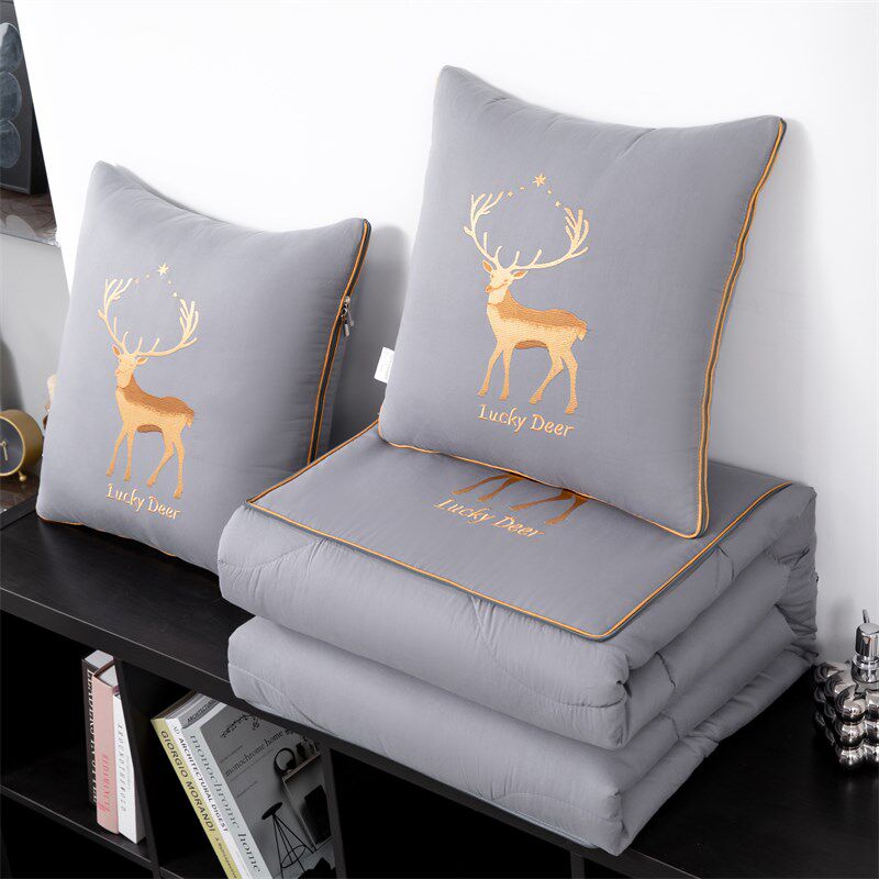 纯棉两用抱枕被子超大号可折叠汽车靠垫沙发办公室午休空调被机洗,淘宝优惠券,粉丝福利购,淘宝优惠卷