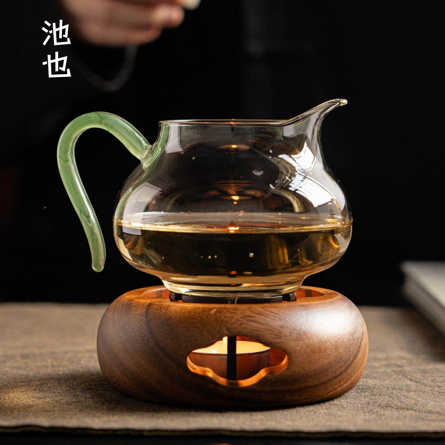 茶池也桃炉木温茶器胡实木烤茶暖器花茶壶蜡SOJ烛煮茶加热器保温,淘宝优惠券,粉丝福利购,淘宝优惠卷