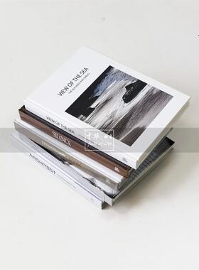 样本客房真书外QOD装饰书酒店厅房入口简易人工杂语书志道具书摆