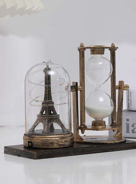 欧式情侣沙漏小夜灯送老师建筑办公室装饰品送男女生日圣诞节礼品