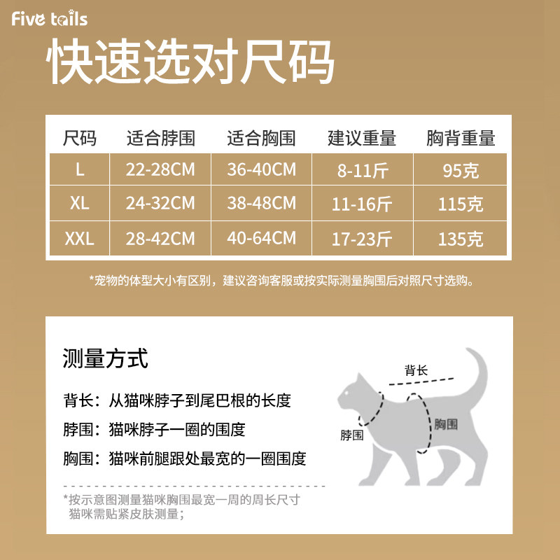 猫咪牵引绳防挣脱可调节不勒脖轻透反光战术胸背式外出专用溜猫绳,淘宝优惠券,粉丝福利购,淘宝优惠卷