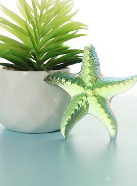 彩色海星水晶琉璃摆件工艺品办公客厅桌面装饰品儿童礼物