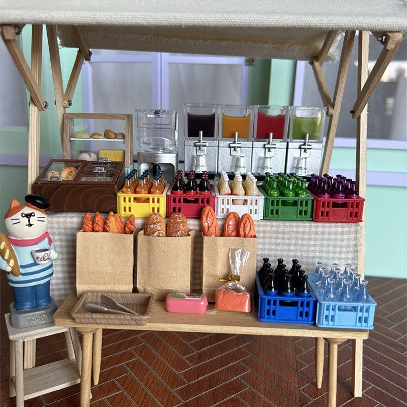 果汁机饮水机饮料机陈列柜子娃娃屋迷你甜品店饮料店场景模型摆件,淘宝优惠券,粉丝福利购,淘宝优惠卷
