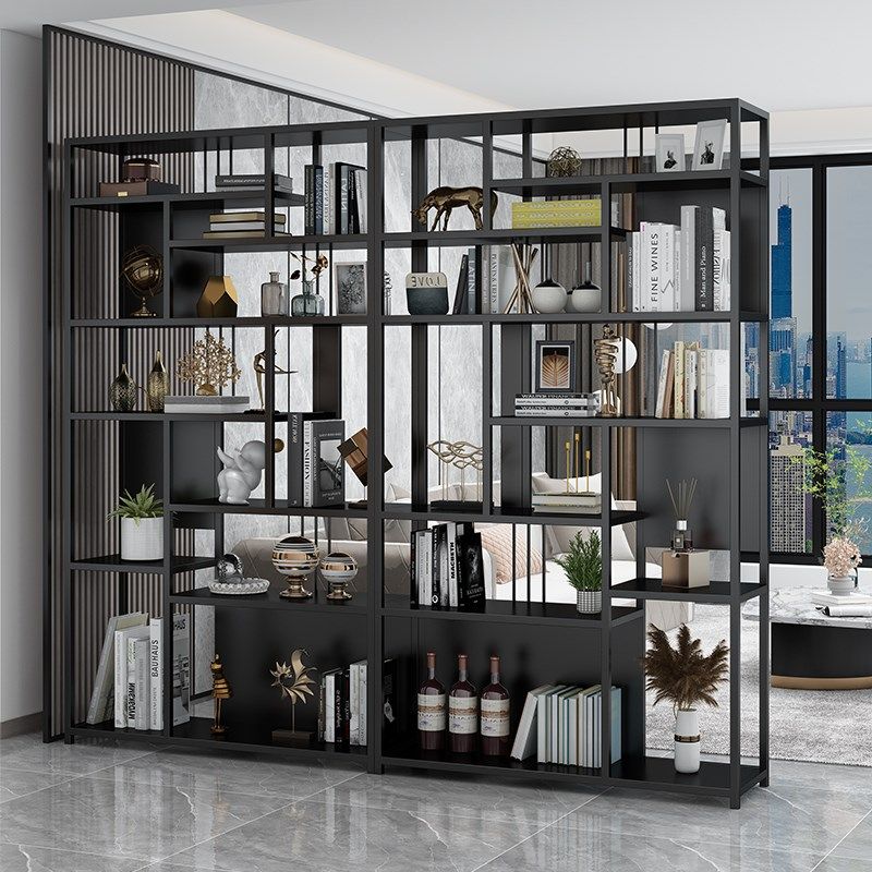 北欧铁艺隔断置物架书架落地现z代简约多层客厅摆件创意办公室收,淘宝优惠券,粉丝福利购,淘宝优惠卷