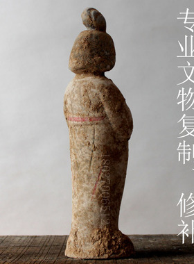 仿古仕女陶器俑乐俑古玩收藏艺术品复制家居装饰仿唐仕女