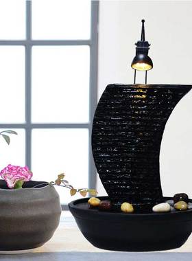 一帆风顺招财转运创意客厅小型循环水景观流水船喷泉送礼