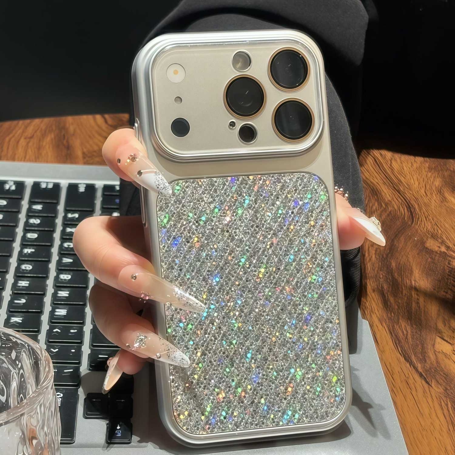 秒变17新款大视窗闪粉壳适用iPhone17PROMAX小马贴件手机壳苹果16PM高颜值细闪15/14PRO个性简约全包13保护套,淘宝优惠券,粉丝福利购,淘宝优惠卷