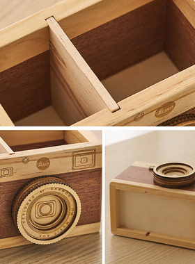 创意相机笔筒办公室学生儿童桌面收纳装饰品摆件教师节礼物送朋友